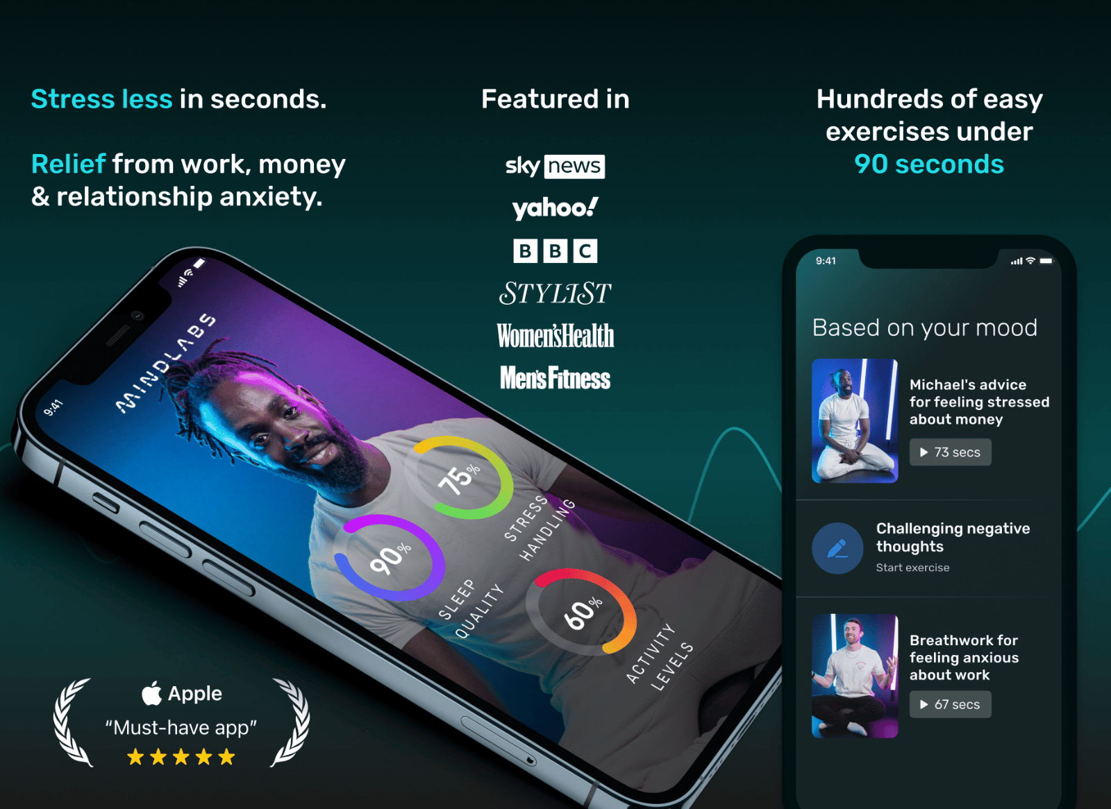 MindLabs app store screenshots