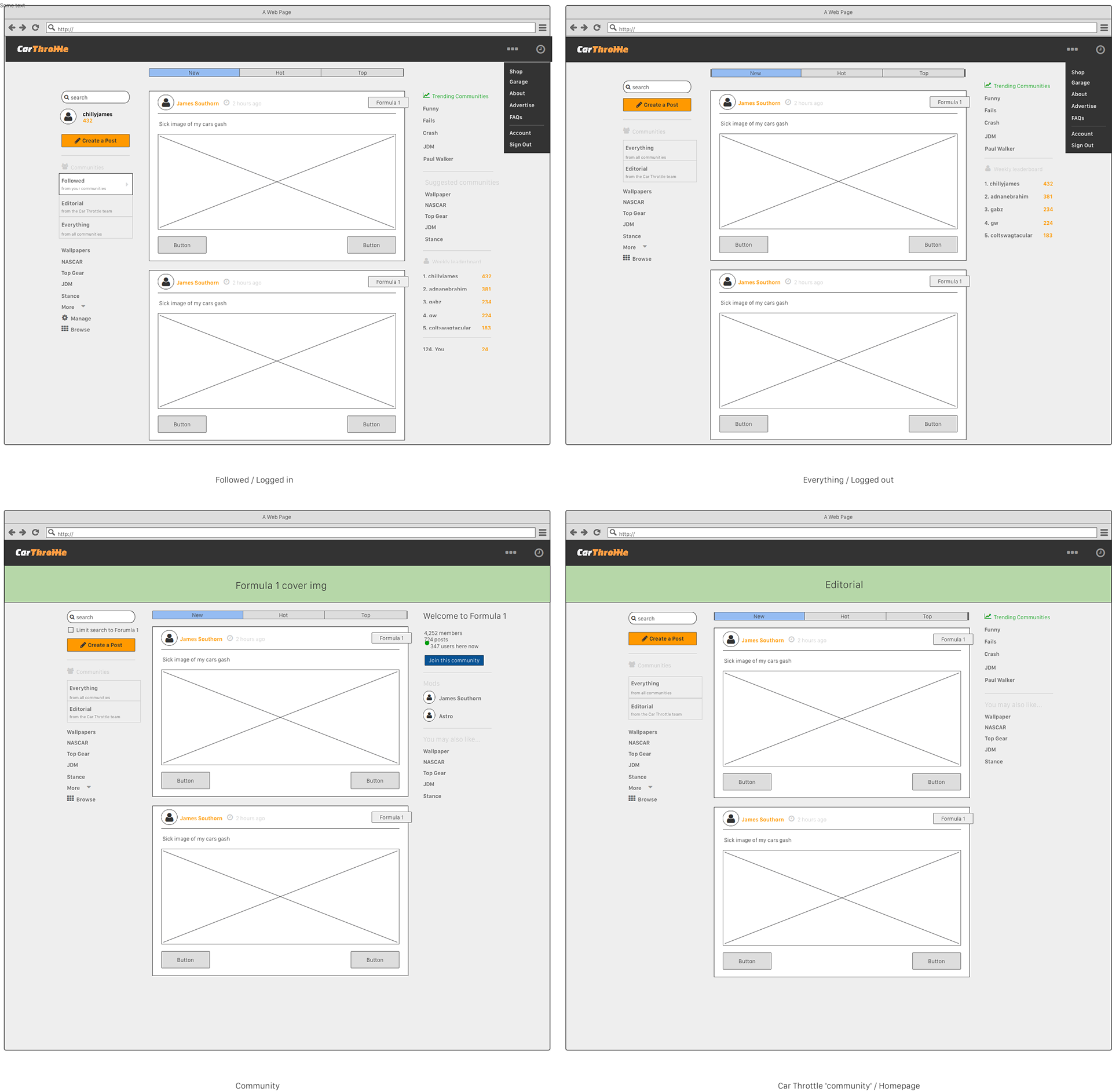 wireframes