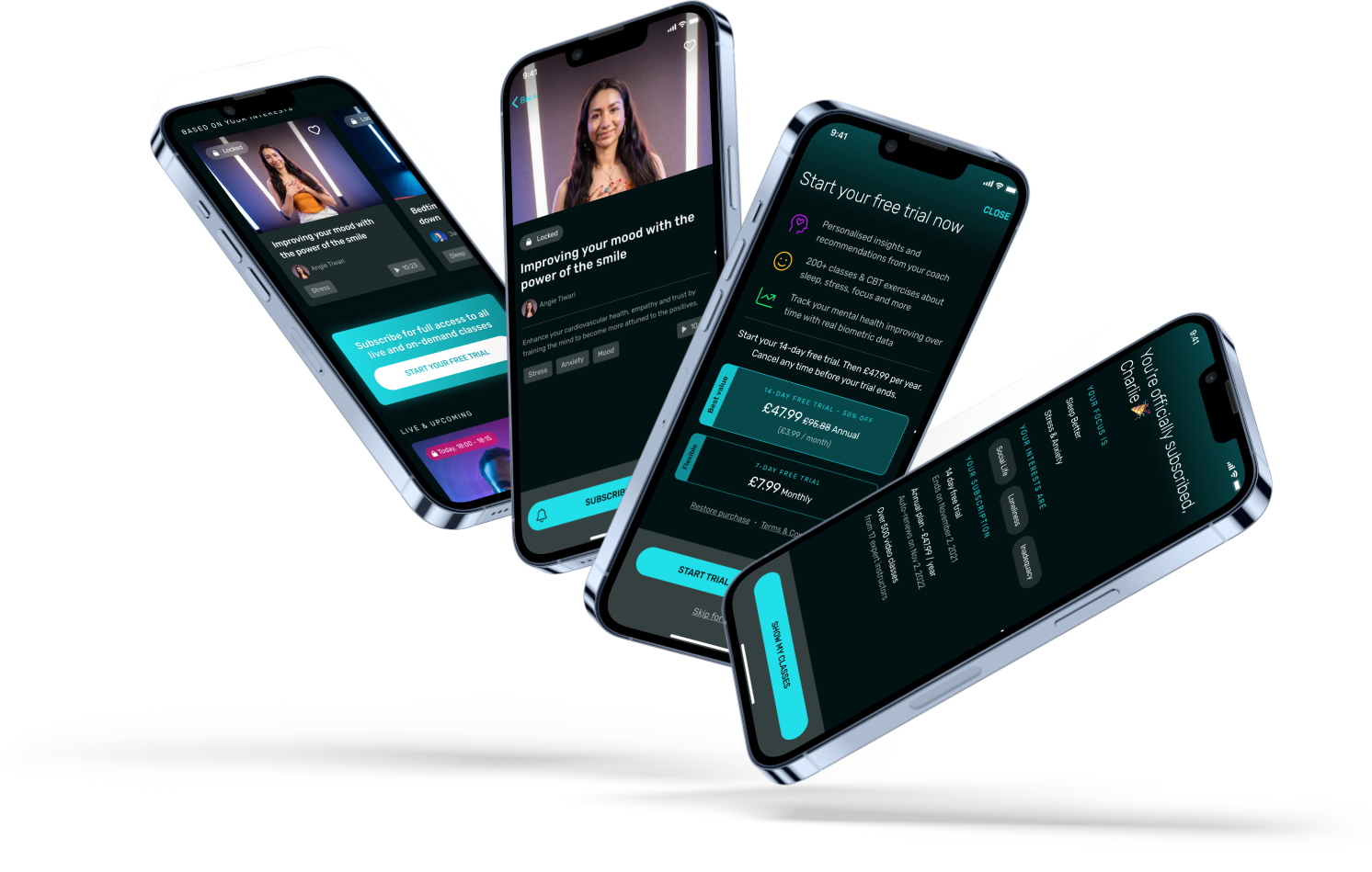 Screen design for putting certain features behind a paywall and subscription steps